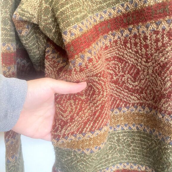 Coldwater‎ Creek Womens Tapestry Jacket Wool Blend Earthy Fall Tones Size XL - Picture 2 of 4